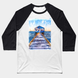 Lake Jetty To Cabin USA Baseball T-Shirt